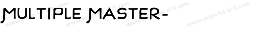Multiple Master字体转换